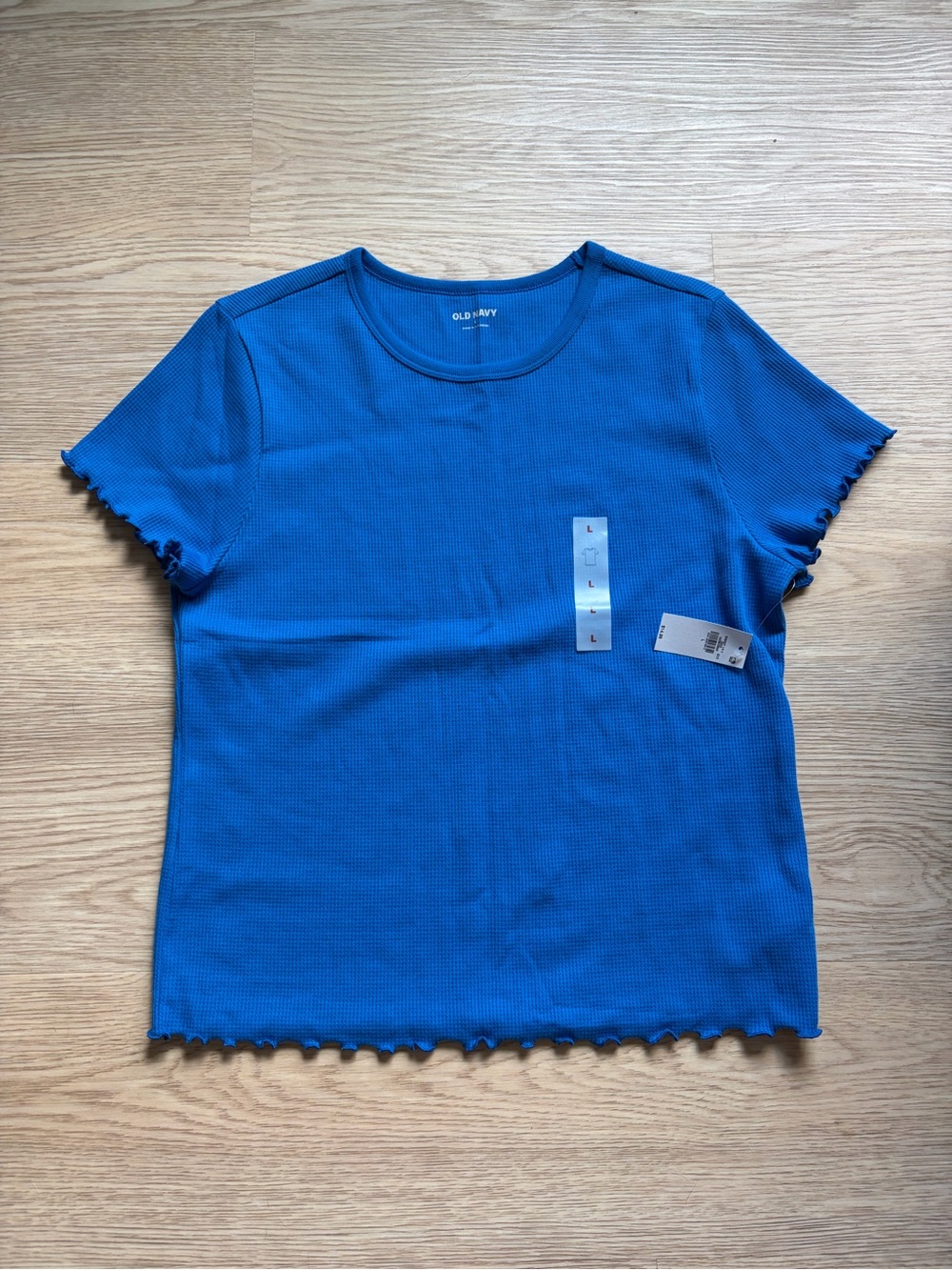 Old Navy Royal Blue Short Sleeve Ribbed Tee